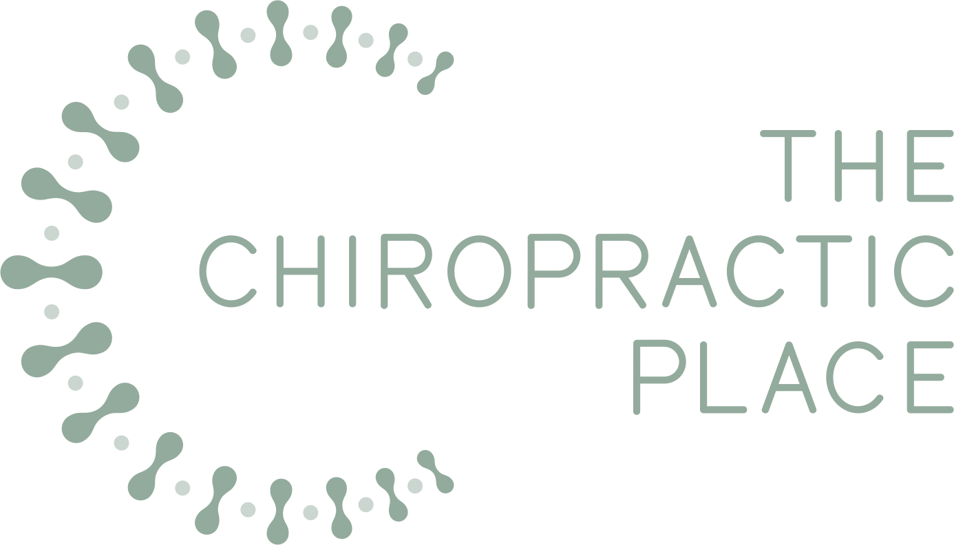 The Chiropractic Place logo with stylized spine dots and text